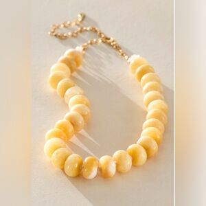 Free People Sabina Stone Choker yellow jade
